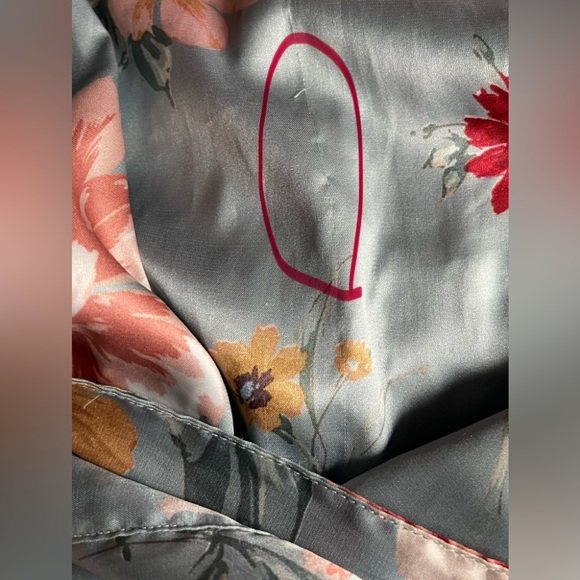 David’s Bridal Dusty Blue Satin Feel Robe Size L/XL - Picture 13 of 13